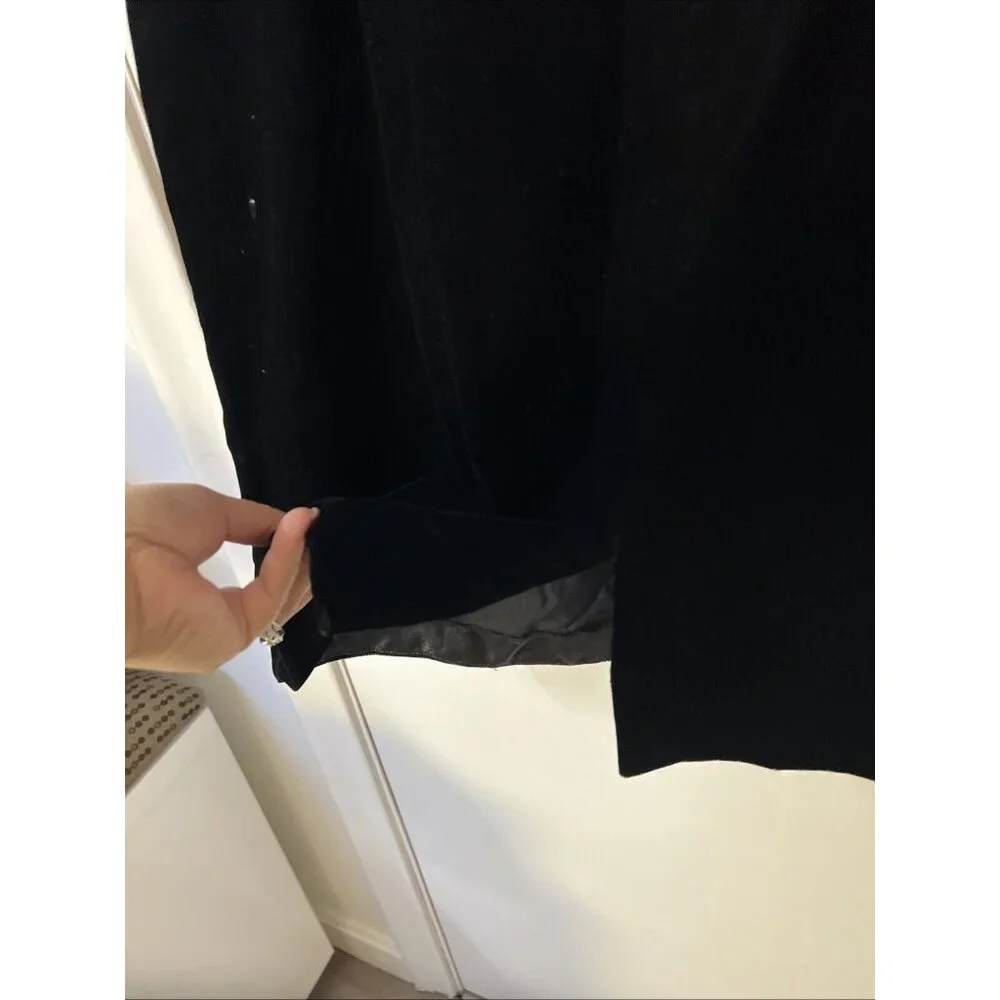Maggy London Velvet Short Sheer Sleeve Dress‎ Size 12 Preppy Fairygrundge Gothic